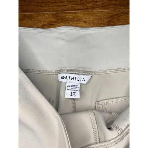 Athleta Light Tan Stretchy Waist Pants Size 14/T‎ - Picture 5 of 9